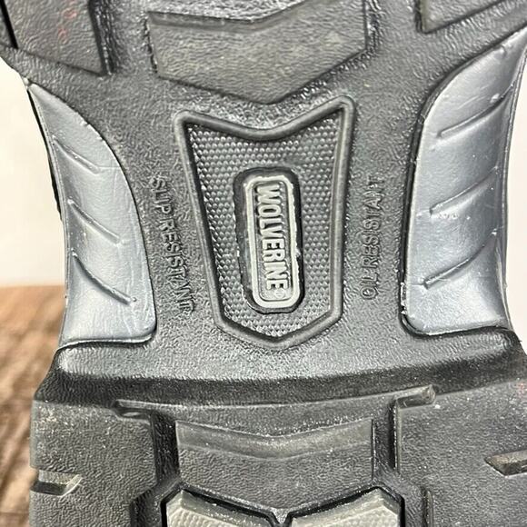 Wolverine Boots Womens 7.5M Piper Black Leather Work Safety Steel Toe Lace Up - Picture 13 of 14